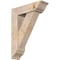 Ekena Millwork Traditional Traditional Smooth Bracket w/ Offset Brace, Douglas Fir, 7 1/2"W x 26"D x 34"H BKT0806X26X34TRA01SDF - alternate 1